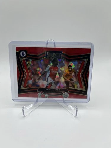 Bukayo Saka 2024 Panini Select Red Ice Prizm