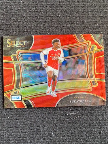 Bukayo Saka 2024 Panini Select Red Wave Prizm /149
