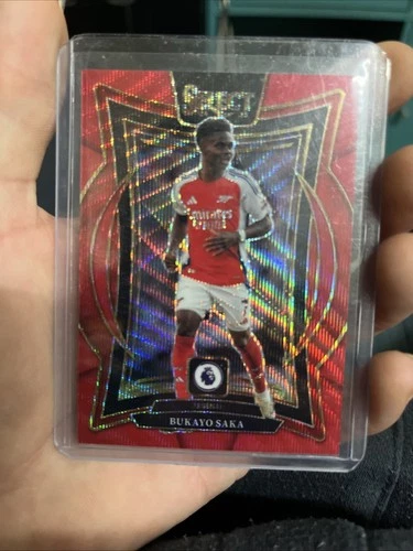 Bukayo Saka 2024 Panini Select Red Wave Prizm /88