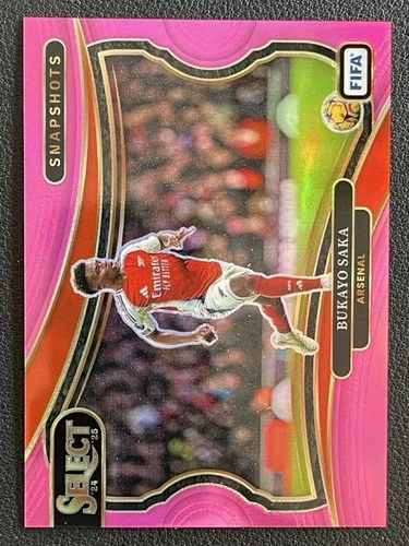 Bukayo Saka 2024 Panini Select Rosa Prizm /25