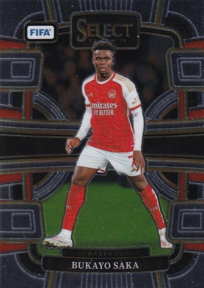 Bukayo Saka 2023 Panini Select Set FIFA - Terrace - Zebra /25
