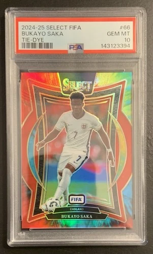 Bukayo Saka 2024 Panini Select Tie-Dye Prizm /25