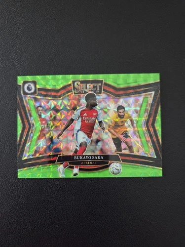 Bukayo Saka 2024 Panini Select Verde Fluorescente /125
