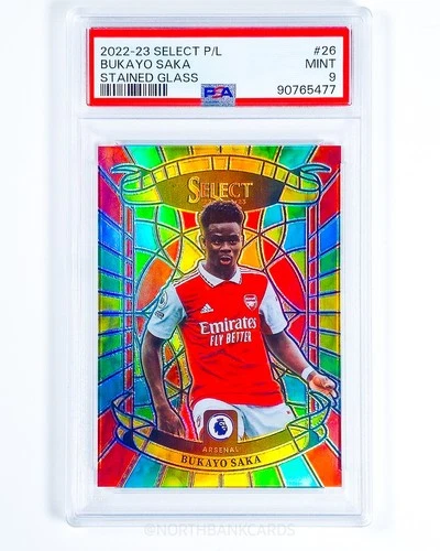 Bukayo Saka 2022 Panini Select Vitral