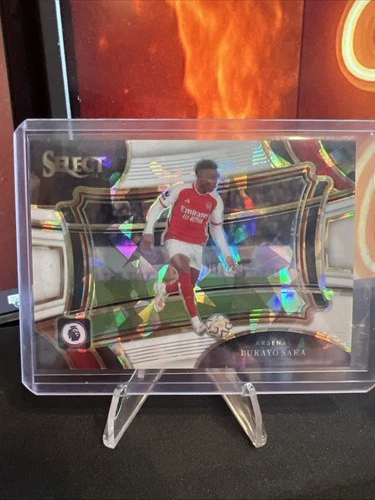 Bukayo Saka 2023 Panini Select White Ice /85