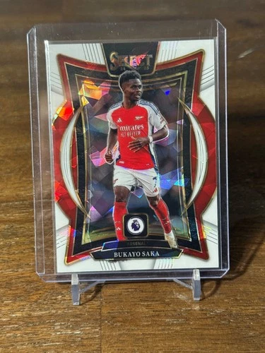 Bukayo Saka 2024 Panini Select White Ice /85