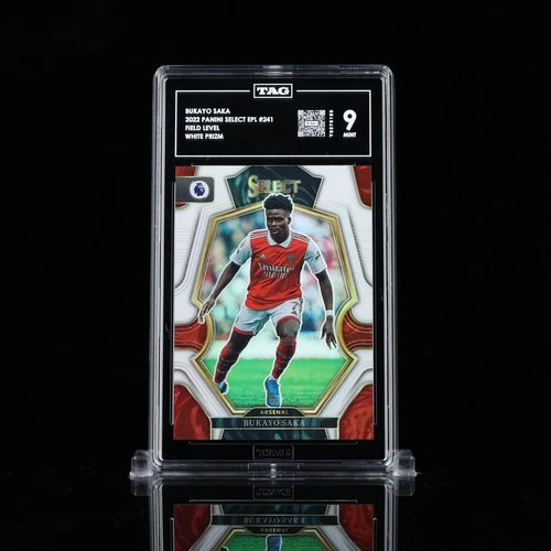 Bukayo Saka 2022 Panini Select White Prizm /20