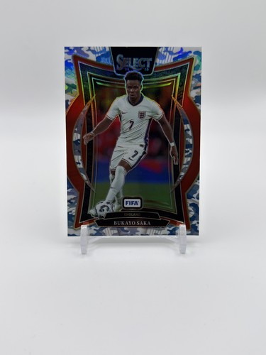 Bukayo Saka 2024 Panini Select Winter Camo Prizm /30