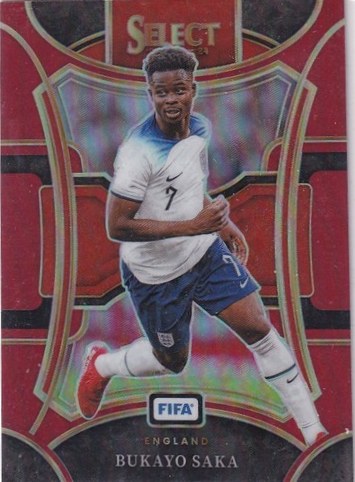 Bukayo Saka 2023 Panini Sélection FIFA Red Prizm #179