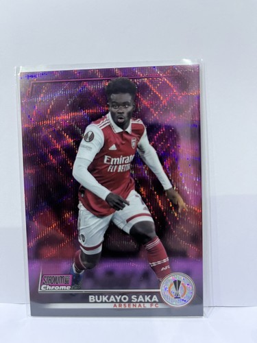 Bukayo Saka 2023 Topps Stadium Club Chrome Unknown Color 056/150