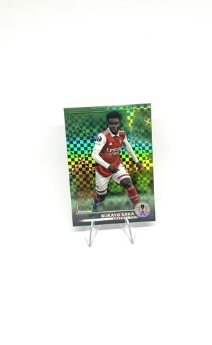 Bukayo Saka 2022 Topps Stadium Club Chrome X-Fractor /175