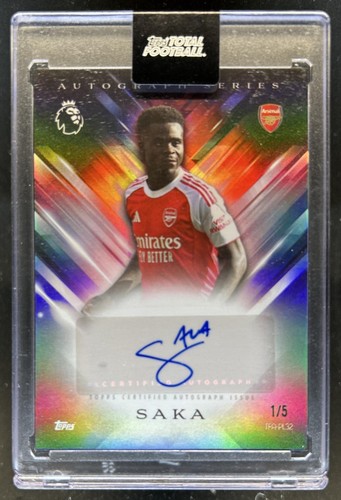 Bukayo Saka 2025 Topps Total Rosso /5