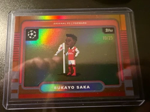 Bukayo Saka 2025 Topps UCC Flagship Orange /25