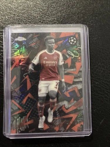 Bukayo Saka 2025 Topps UCC Flagship Red / Black