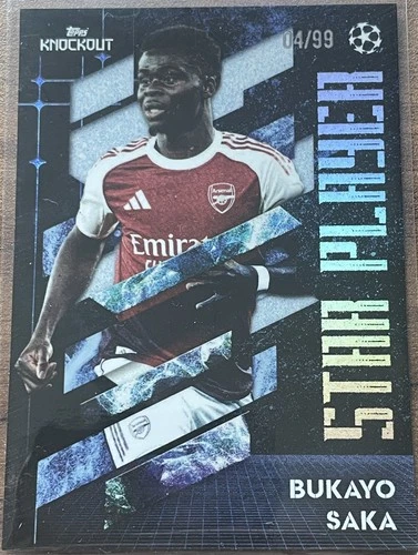 Bukayo Saka 2025 Topps UCC Knockout 04/99