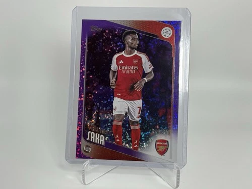 Bukayo Saka 2025 Topps UEFA Club Competitions Purple /250