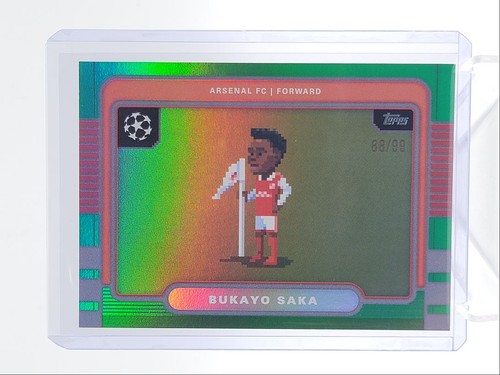 Bukayo Saka 2025 Topps UEFA Green Foil /99