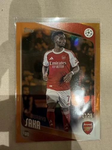 Bukayo Saka 2025 Topps UEFA UCC Flagship /25