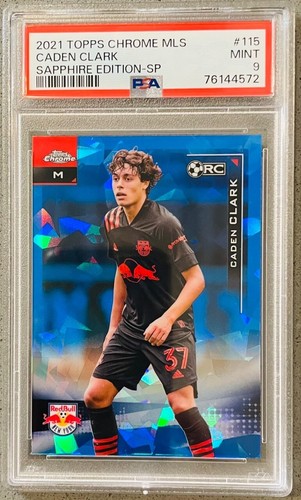 Caden Clark 2021 Topps Chrome Zaffiro Calcio