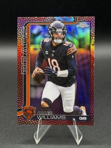 Caleb Williams 2025 Topps Chrome Refractor