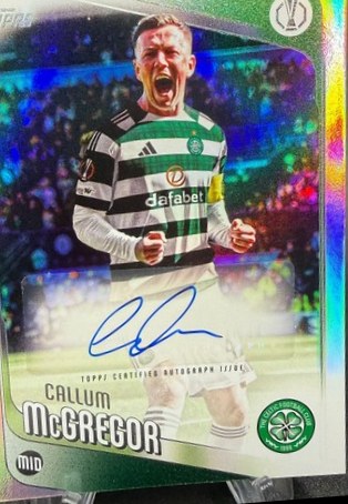 Callum McGregor 2025 Topps UCC Flagship Refractor