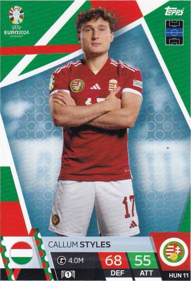 Callum Styles 2024 Topps Match Attax UEFA EURO