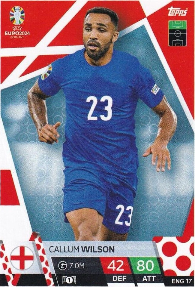 Callum Wilson 2024 Topps Match Attax UEFA EURO
