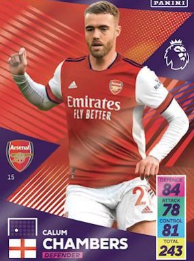 Calum Chambers 2021 Panini Adrenalyn XL Premier League