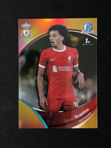 Calum Scanlon 2024 Topps Chrome Gold Refractor /50