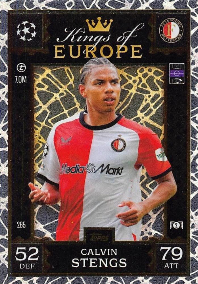 Calvin Stengs 2024 Topps Match Attax UEFA Club Competitions Extra