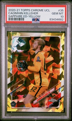 Caoimhin Kelleher 2020 Topps Chrome Champions League Sapphire /99