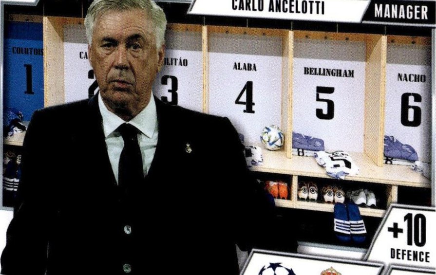 Carlo Ancelotti 2023 Topps Match Attax UEFA Club Competitions Extra