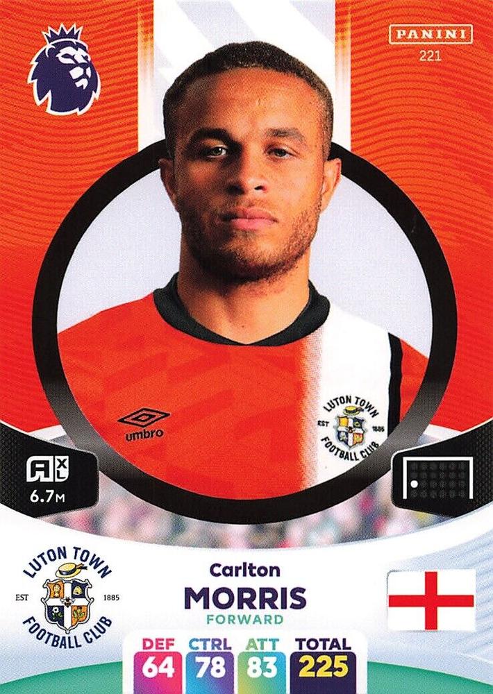 Carlton Morris 2024 Panini Adrenalyn XL Premier League