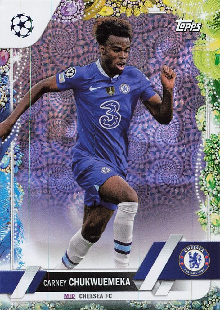 Carney Chukwuemeka 2022 Topps UEFA Club Competitions Carnaval Edition
