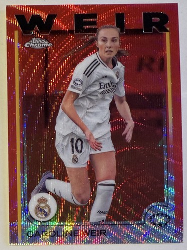 Caroline Weir 2024 Topps Chrome Red Wave /5