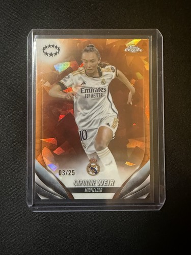 Caroline Weir 2022 Topps Chrome Sapphire /25