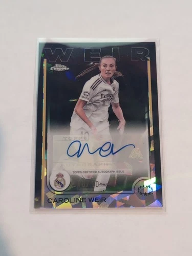 Caroline Weir 2024 Topps Chrome Sapphire Black /10