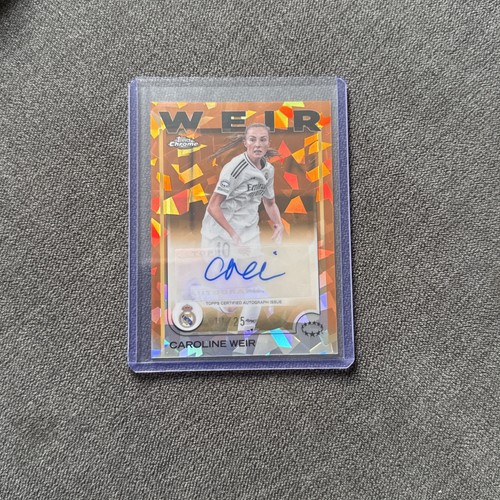 Caroline Weir 2025 Topps Chrome Sapphire Orange /25