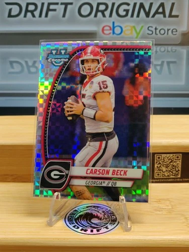 Carson Beck 2024 Topps Bowman Chrome X-Fractor