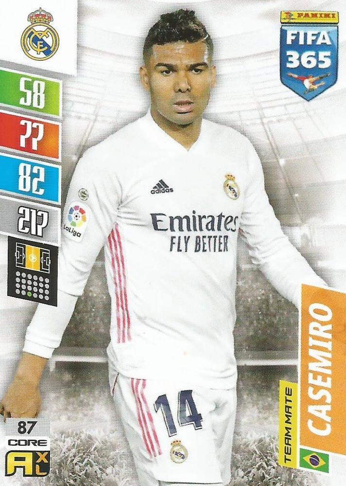 Casemiro 2022 Panini Adrenalyn XL FIFA 365