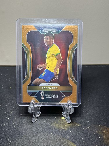 Casemiro 2022 Panini Prizm World Cup Orange Prizm /25