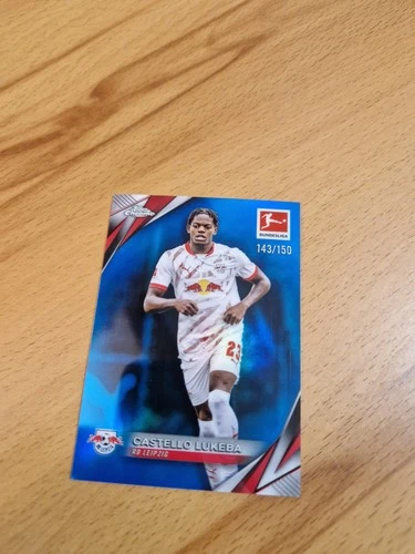 Castello Lukeba 2024 Topps Bundesliga Chrome Blue /150