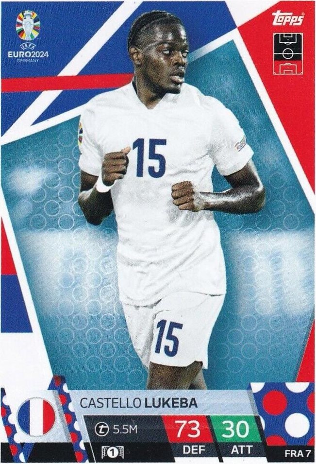 Castello Lukeba 2024 Topps Match Attax UEFA EURO
