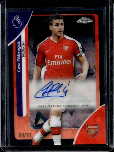 Cesc Fabregas 2026 Topps Chrome Sapphire Black Refractor /10