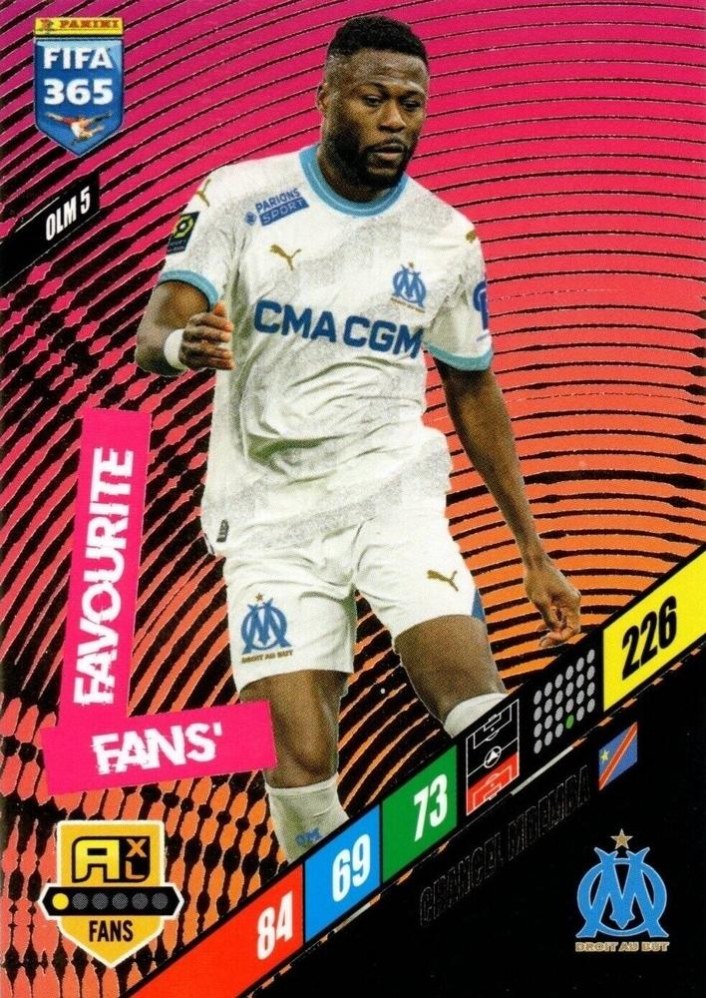 Chancel Mbemba 2024 Panini Adrenalyn XL FIFA 365