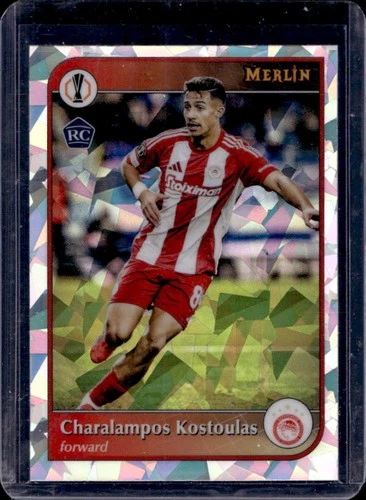 Charalampos Kostoulas 2024 Topps Merlin Chrome Atomic Refractor #180