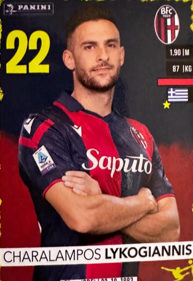 Charalampos Lykogiannis 2023 Panini Calciatori Stickers