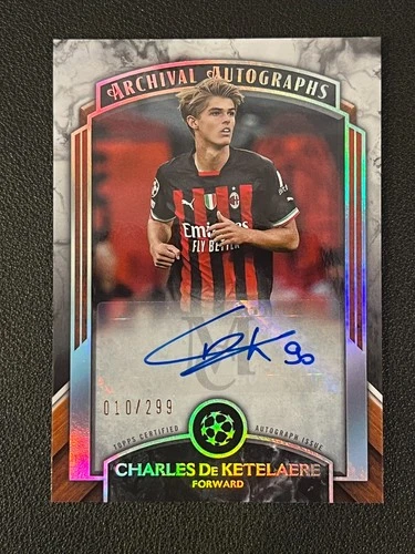Charles De Ketelaere 2022 Topps Archivio Autografi /299