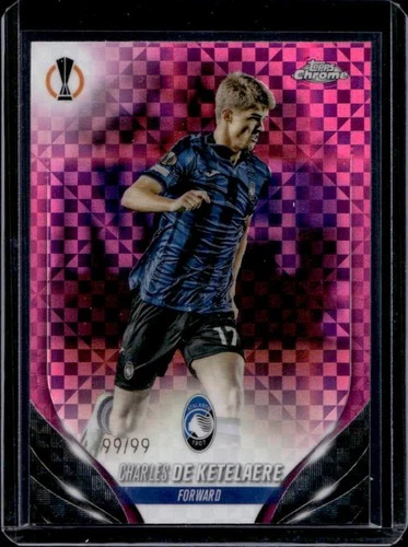 Charles De Ketelaere 2023 Topps Chrome Magenta X Fractor /99