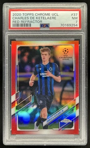 Charles De Ketelaere 2020 Topps Chrome UEFA Red /10